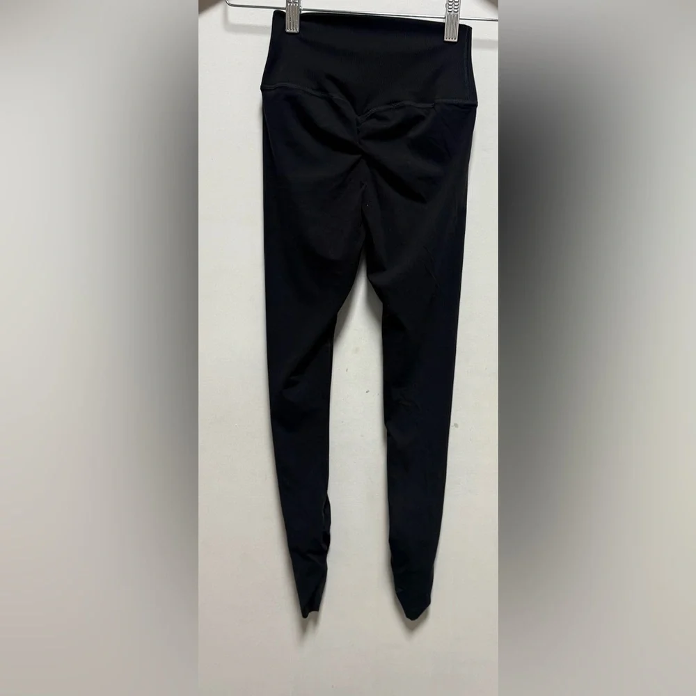 Gymshark Whitney Simmons High Rise Leggings Black Size XS  Rib Waist